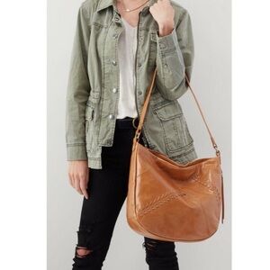 HOBO Tan Leather Hobo Bag